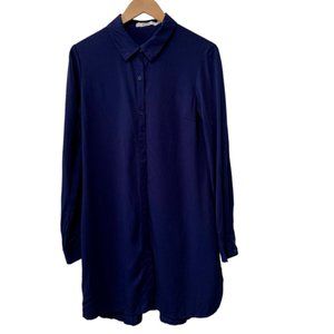JUSTFAB Blue Long-sleeved Shirt Small